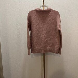 VINCE Funnel Neck Wool Blend Sweater- size XXS in Mauve Orchid Pink